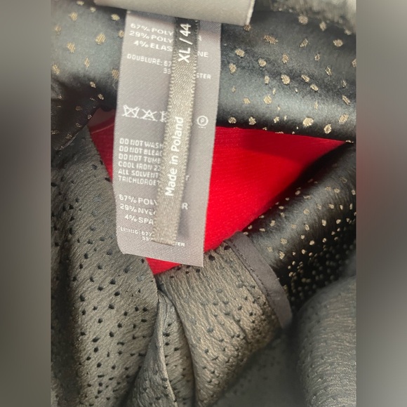 Lilith Textured Blazer / Topper Jacket With Asymmetrical Double Collar - Picture 14 of 14